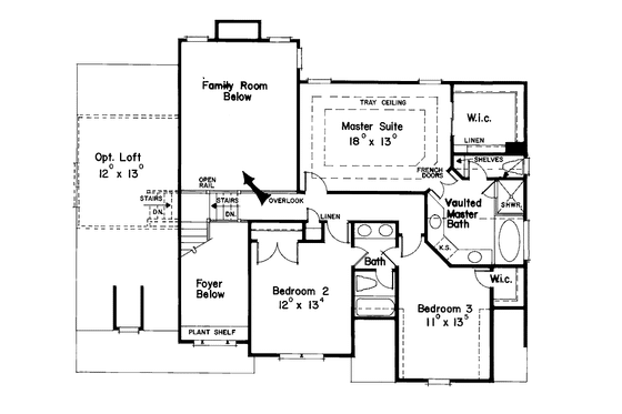 Floor Plan - Upper Floor for Country House Plan #927-157 - 4 bed, 3.5 bath