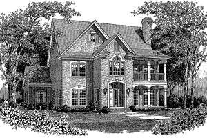 Dream House Plan - Exterior - Front Elevation for Traditional House Plan #453-114 - 4 bed, 3.5 bath
