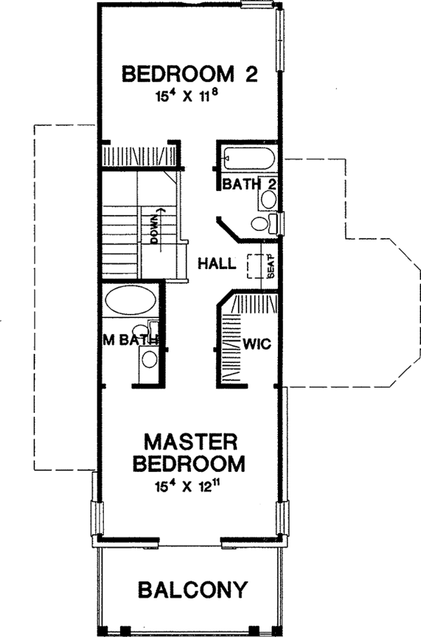 Architectural House Design - Classical Floor Plan - Upper Floor Plan #472-272