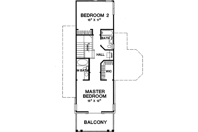 Home Plan - Floor Plan - Upper Floor for Classical House Plan #472-272 - 3 bed, 3.5 bath