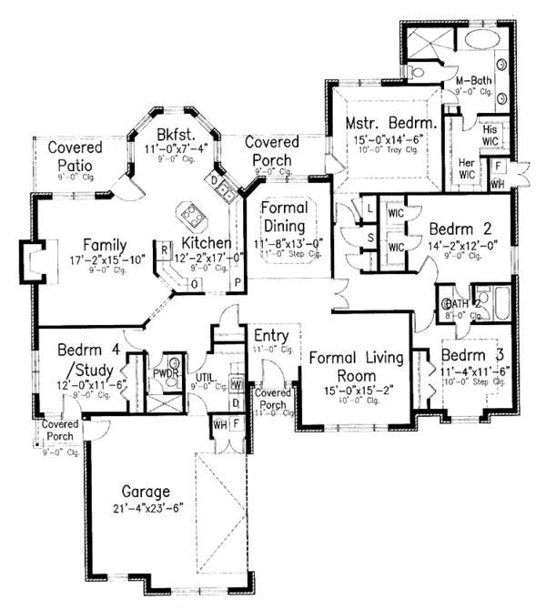 House Design - Country Floor Plan - Main Floor Plan #52-251