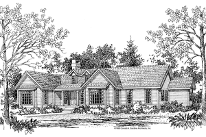 Ranch Exterior - Front Elevation Plan #929-161