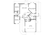Adobe / Southwestern Style House Plan - 3 Beds 2 Baths 1276 Sq/Ft Plan #1-219 