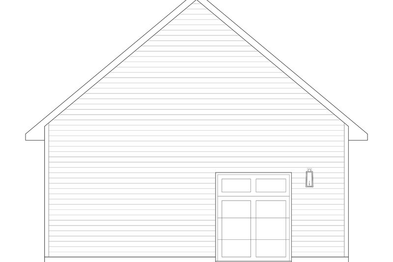 Architectural House Design - Exterior - Rear Elevation for Farmhouse House Plan #23-2888, 1 bath