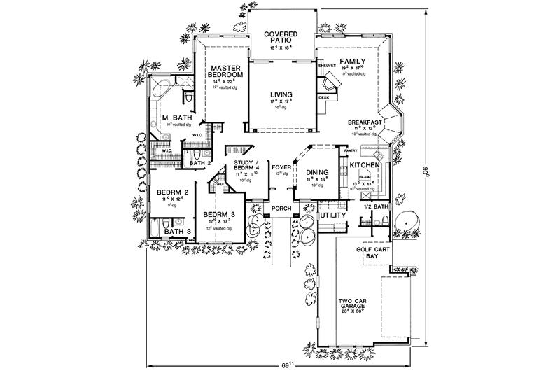 Home Plan - Floor Plan - Main Floor for European House Plan #472-331 - 3 bed, 3.5 bath