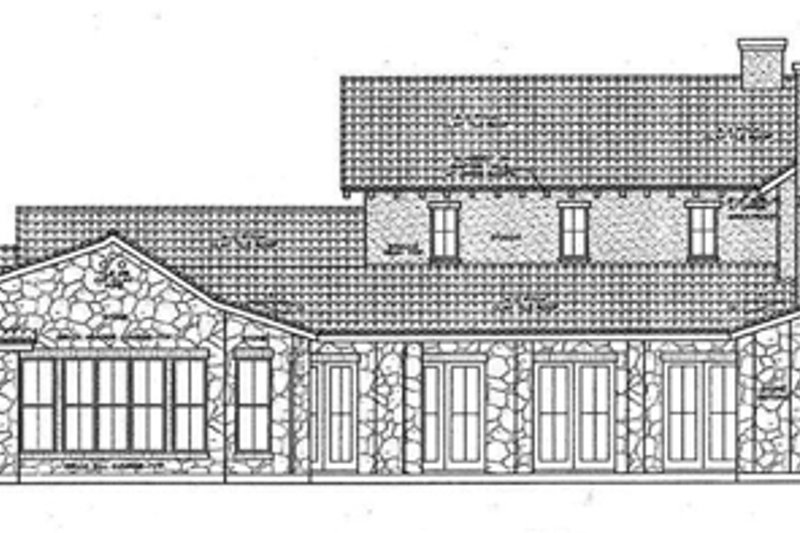 Home Plan - Exterior - Other Elevation for Mediterranean House Plan #472-4 - 3 bed, 3.5 bath