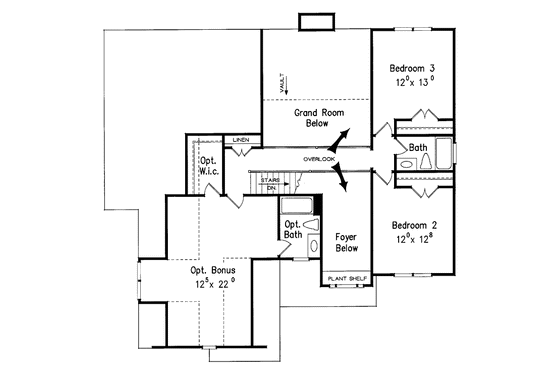Floor Plan - Upper Floor for Country House Plan #927-625 - 3 bed, 2.5 bath
