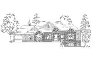 Architectural House Design - European Exterior - Front Elevation Plan #945-105