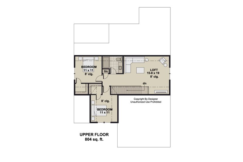 House Plan Design - Floor Plan - Upper Floor for Traditional House Plan #51-1409 - 3 bed, 2.5 bath