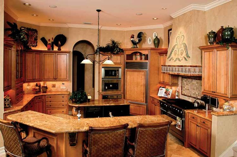 Home Plan - Interior - Kitchen for Mediterranean House Plan #1017-2 - 5 bed, 5.5 bath