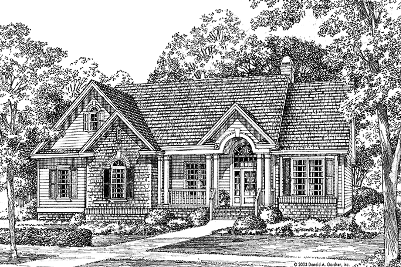 Architectural House Design - Traditional Exterior - Front Elevation Plan #929-533