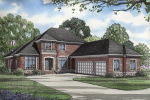 Traditional Exterior - Front Elevation Plan #17-251