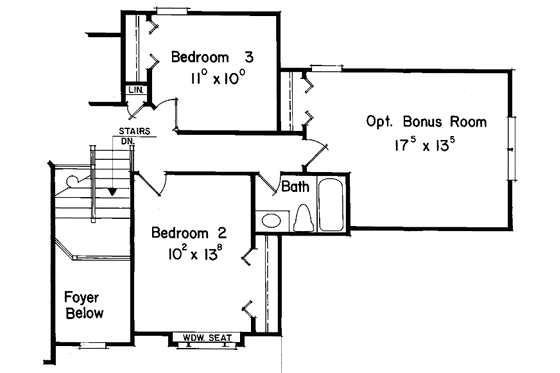 Floor Plan - Other Floor for Mediterranean House Plan #927-57 - 3 bed, 2.5 bath