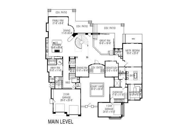 Architectural House Design - Modern Floor Plan - Main Floor Plan #920-71