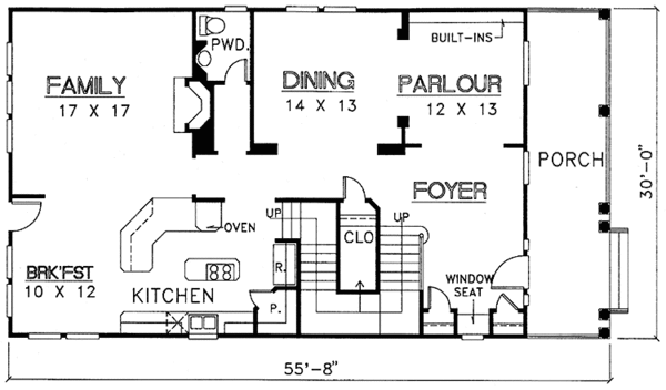 Dream House Plan - Country Floor Plan - Main Floor Plan #974-16