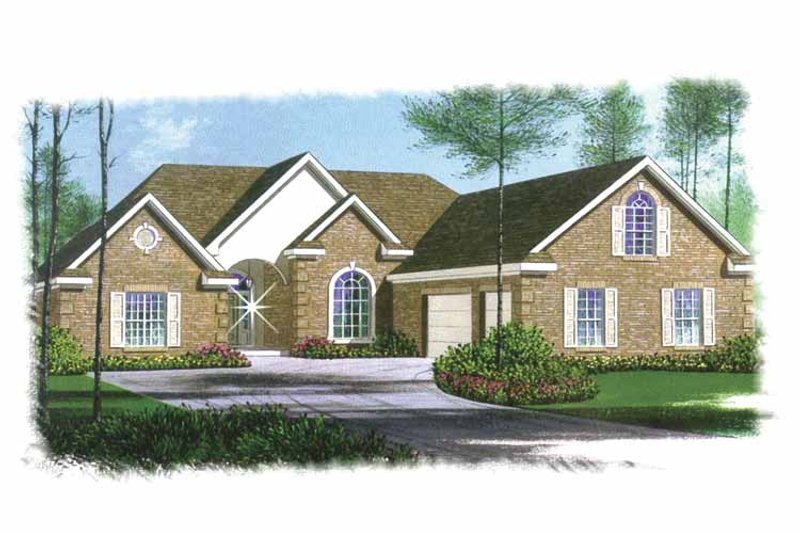 House Plan Design - Traditional Exterior - Front Elevation Plan #15-304
