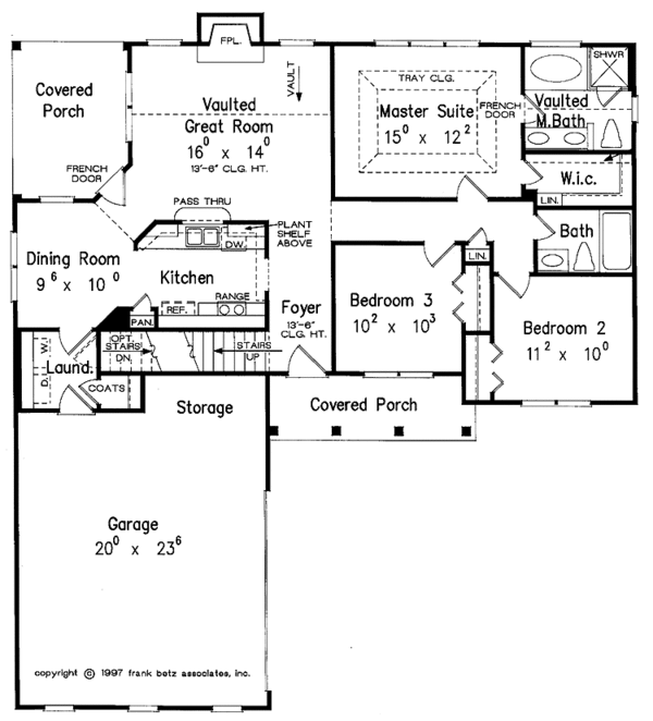 Architectural House Design - Country Floor Plan - Main Floor Plan #927-243