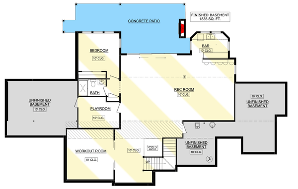 Home Plan - European Floor Plan - Lower Floor Plan #1089-11