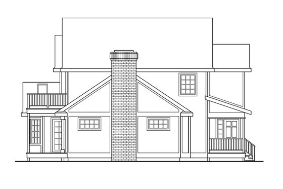 Exterior - Other Elevation for Traditional House Plan #124-180 - 3 bed, 2.5 bath