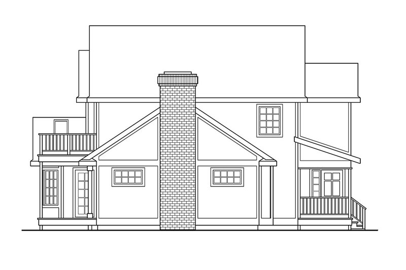 Home Plan - Exterior - Other Elevation for Traditional House Plan #124-180 - 3 bed, 2.5 bath