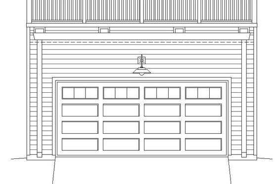Exterior - Front Elevation 3 for Contemporary House Plan #932-157, 0 bath