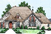 European Style House Plan - 3 Beds 3.5 Baths 2814 Sq/Ft Plan #52-120 