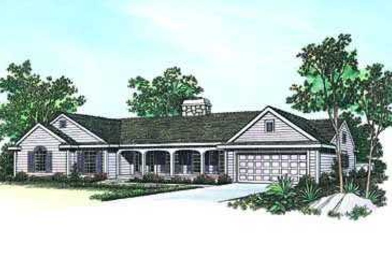 Architectural House Design - Traditional Exterior - Front Elevation Plan #72-139