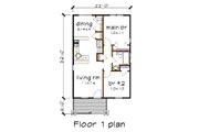 Craftsman Style House Plan - 2 Beds 1 Baths 704 Sq/Ft Plan #79-101 