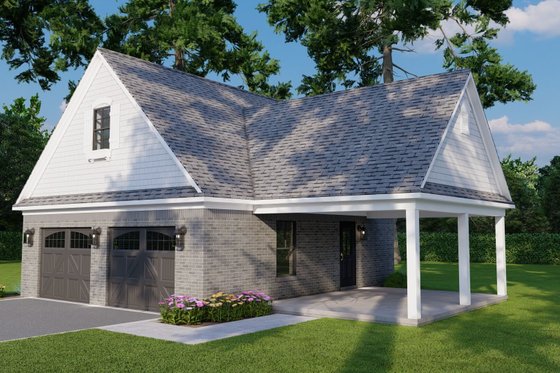 Exterior - Other Elevation for Traditional House Plan #923-420, 0 bath