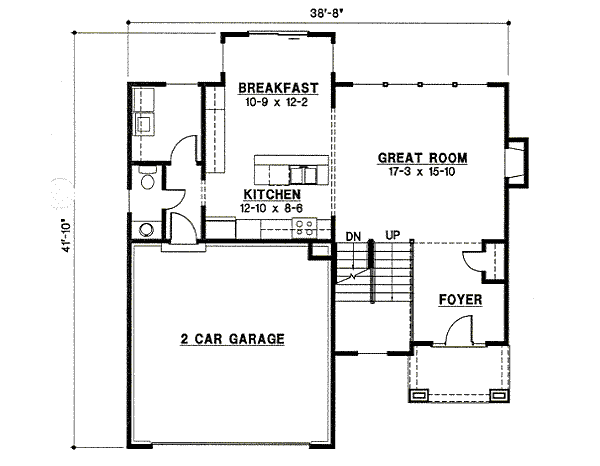 European Floor Plan - Main Floor Plan #67-854