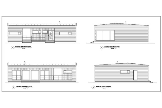 Modern Exterior - Other Elevation Plan #549-24