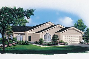 Ranch Exterior - Front Elevation Plan #57-427