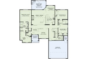 Floor Plan - Main Floor for European House Plan #17-2488 - 3 bed, 2.5 bath