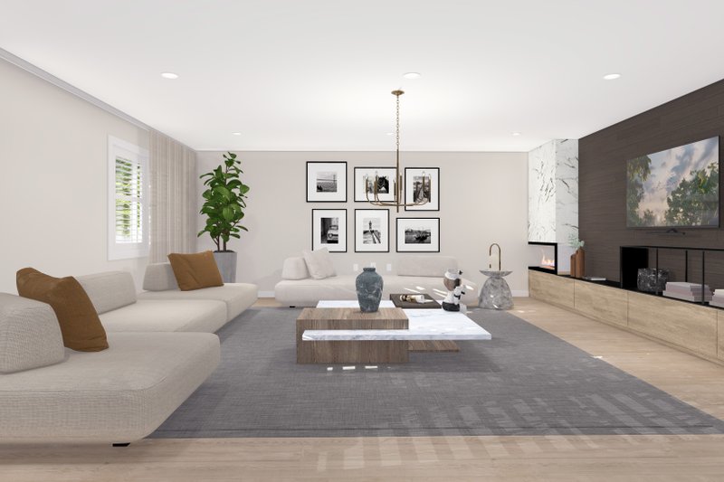 Dream House Plan - Interior - Family Room for Ranch House Plan #1060-298 - 3 bed, 2 bath