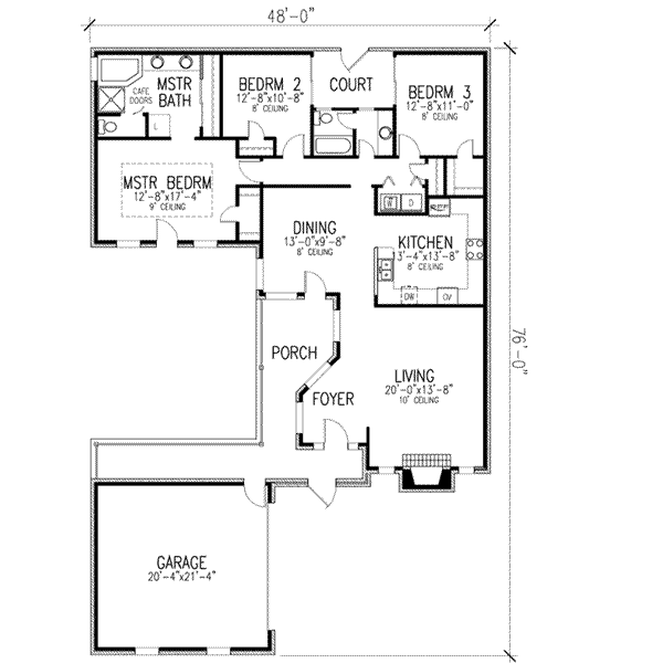 Dream House Plan - European Floor Plan - Main Floor Plan #410-320