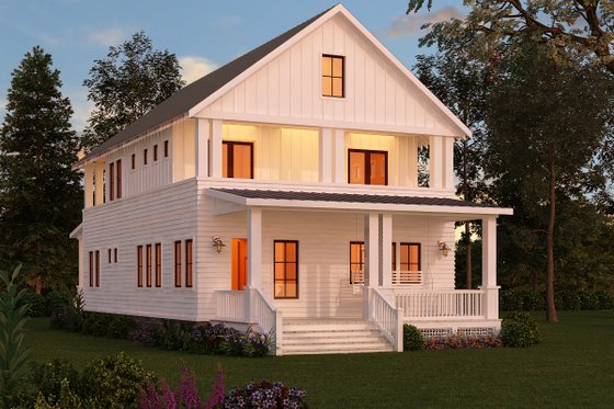 Exterior - Front Elevation 3 for Craftsman House Plan #888-10 - 3 bed, 3 bath