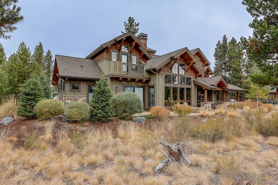 Exterior - Rear Elevation 2 for Craftsman House Plan #892-27 - 5 bed, 5.5 bath