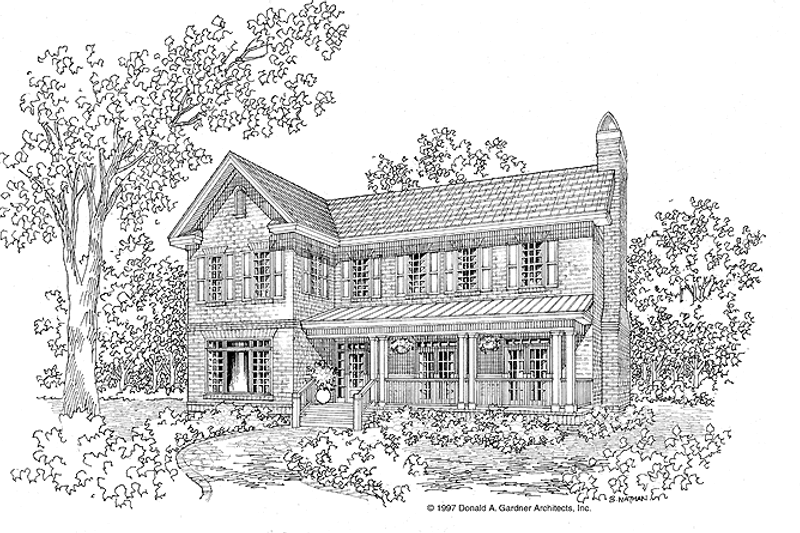 Dream House Plan - Country Exterior - Front Elevation Plan #929-394
