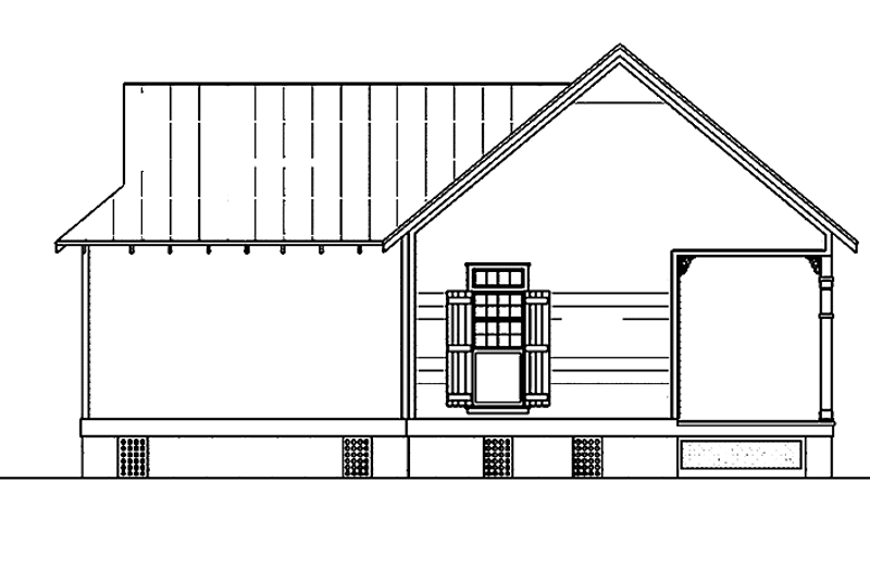 House Design - Exterior - Other Elevation for Traditional House Plan #45-421 - 1 bed, 1 bath