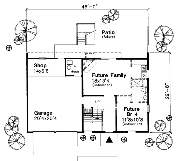 Home Plan - Colonial Floor Plan - Main Floor Plan #320-1060