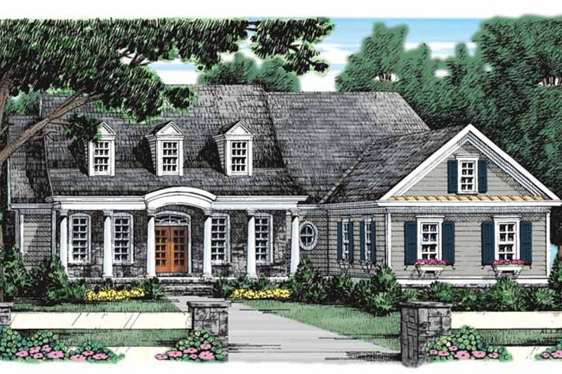 Dream House Plan - Classical Exterior - Front Elevation Plan #927-910