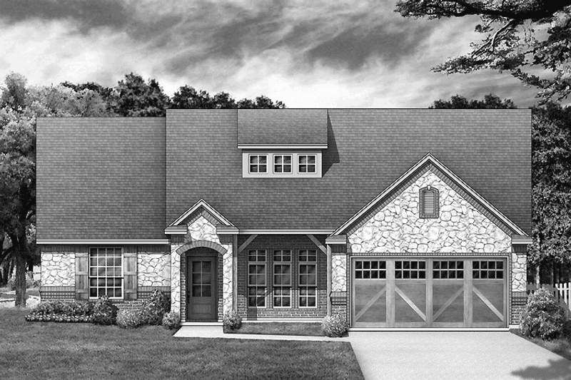 Home Plan - Exterior - Front Elevation 3 for Country House Plan #84-652 - 3 bed, 2 bath