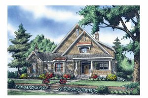 Exterior - Front Elevation 3 for Craftsman House Plan #929-871 - 5 bed, 4 bath