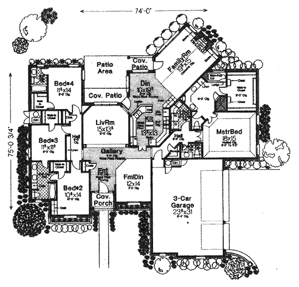 European Floor Plan - Main Floor Plan #310-874