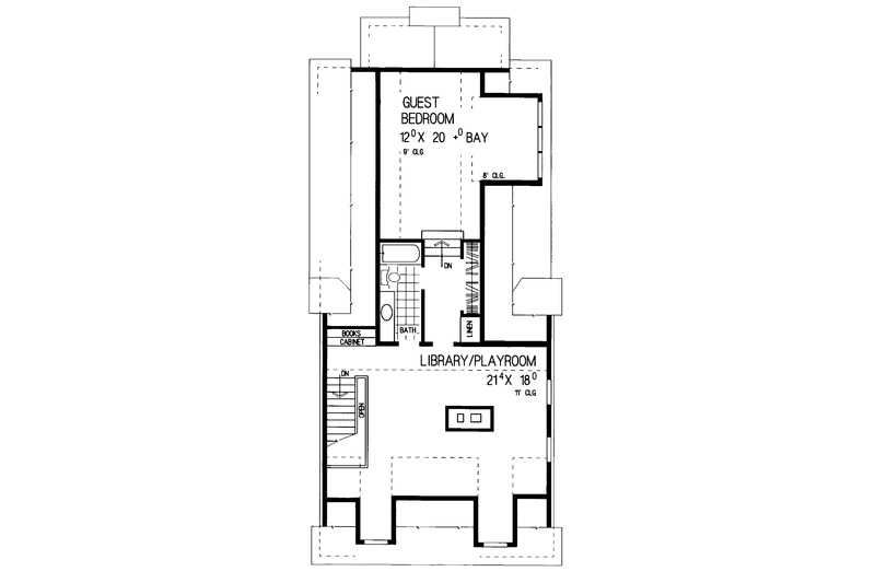 Home Plan - Floor Plan - Other Floor for Classical House Plan #72-970 - 4 bed, 3.5 bath