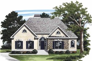 Country Exterior - Front Elevation Plan #927-124