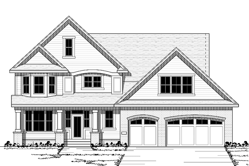 Home Plan - Exterior - Front Elevation 3 for Traditional House Plan #51-667 - 4 bed, 2.5 bath