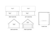 Cabin Style House Plan - 2 Beds 2 Baths 1153 Sq/Ft Plan #472-439 
