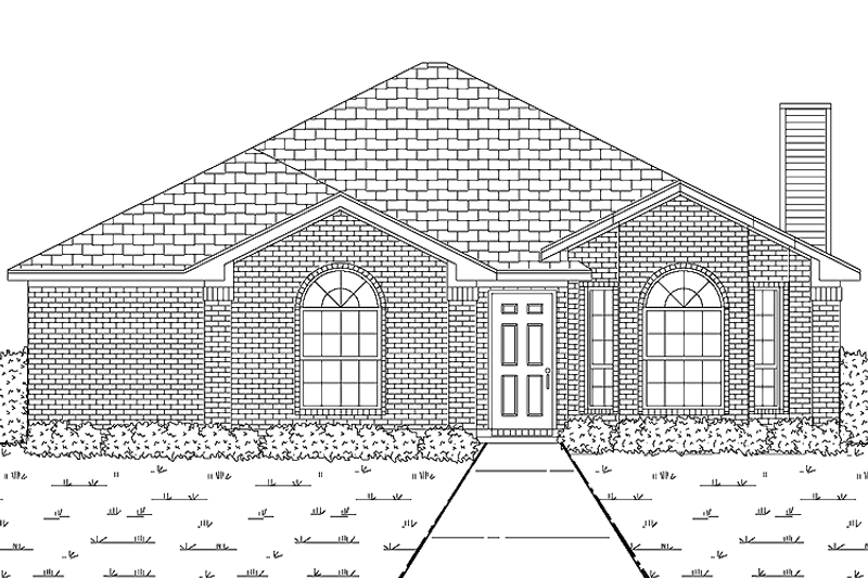 Home Plan - Exterior - Front Elevation 3 for Traditional House Plan #84-677 - 3 bed, 2 bath