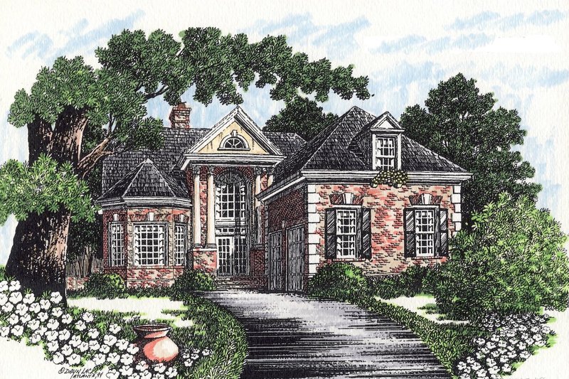 Dream House Plan - Southern Exterior - Front Elevation Plan #30-369